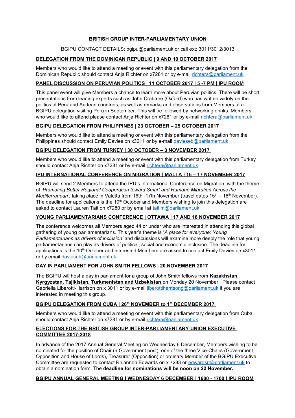 British Group Inter-Parliamentary Union