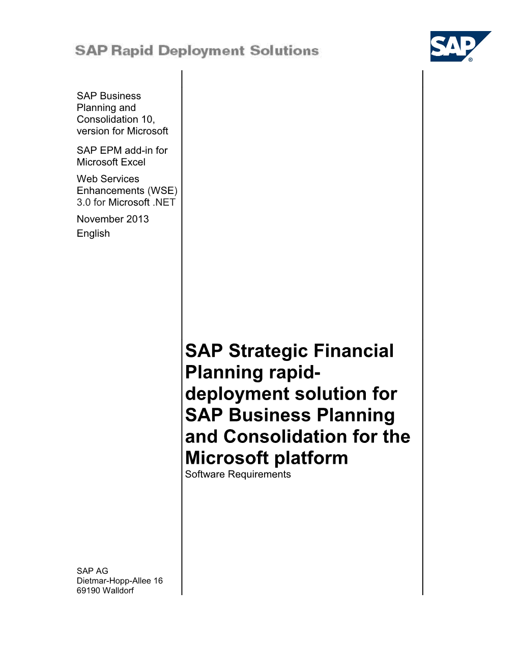 2013 SAP AG Or an SAP Affiliate Company. All Rights Reserved