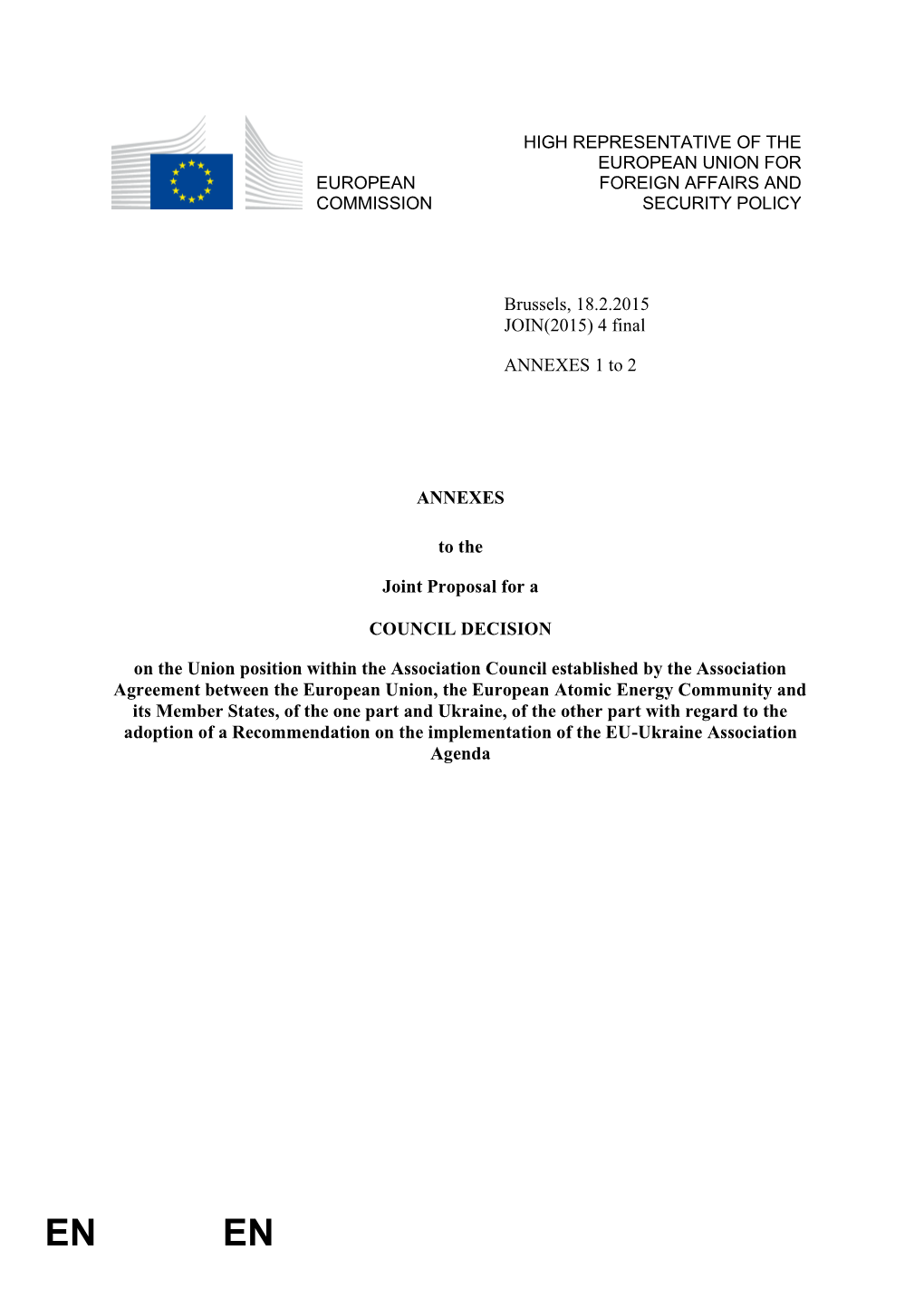 On the Implementation of the EU-Ukraine Association Agenda