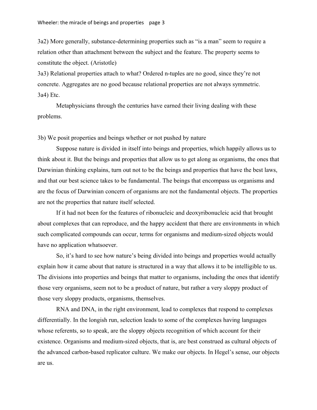 Wheeler: the Miracle of Beings and Properties Page 1