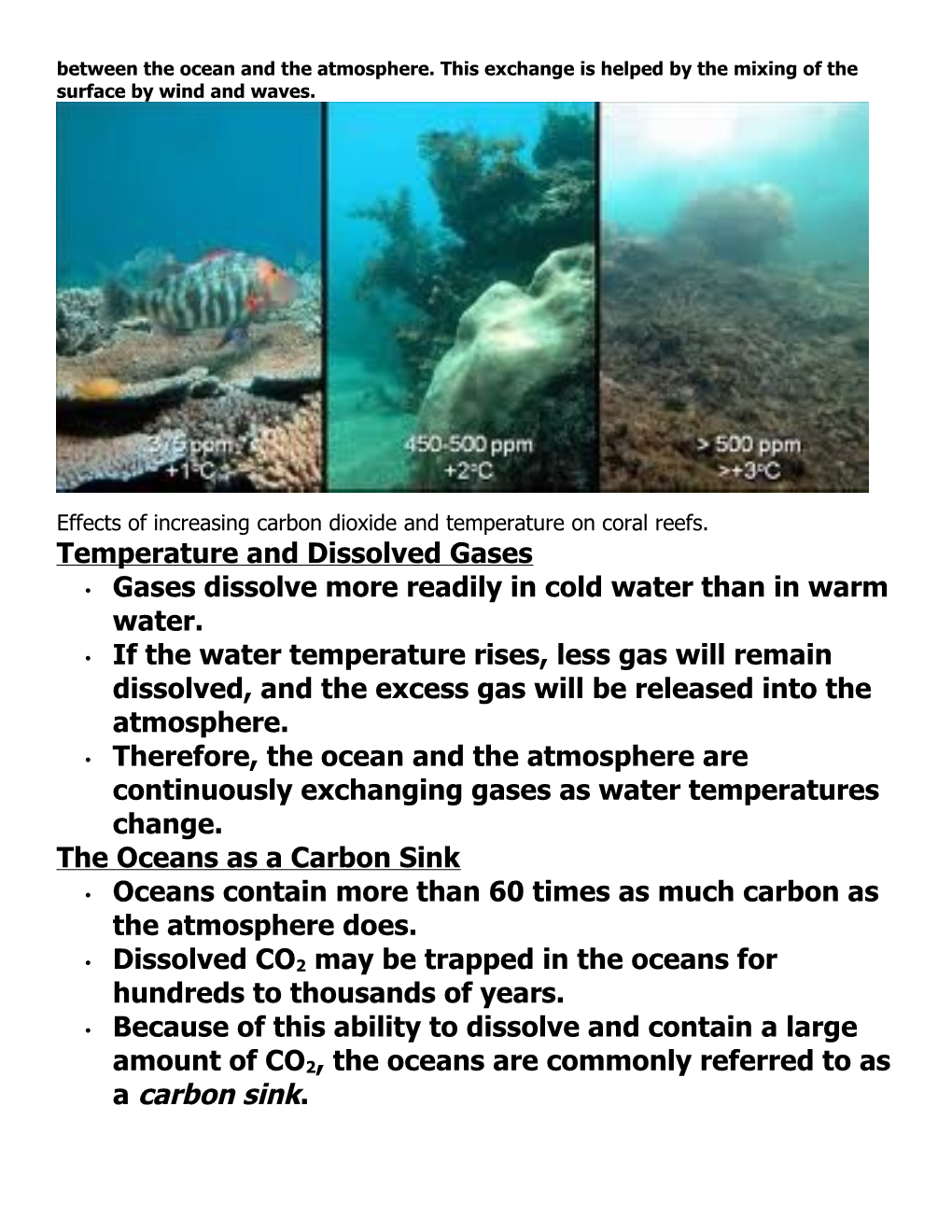 Section 1 - Properties of Ocean Water
