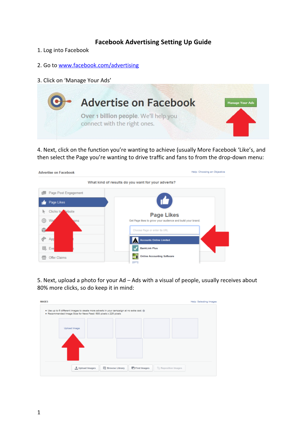 Facebook Advertising Setting up Guide