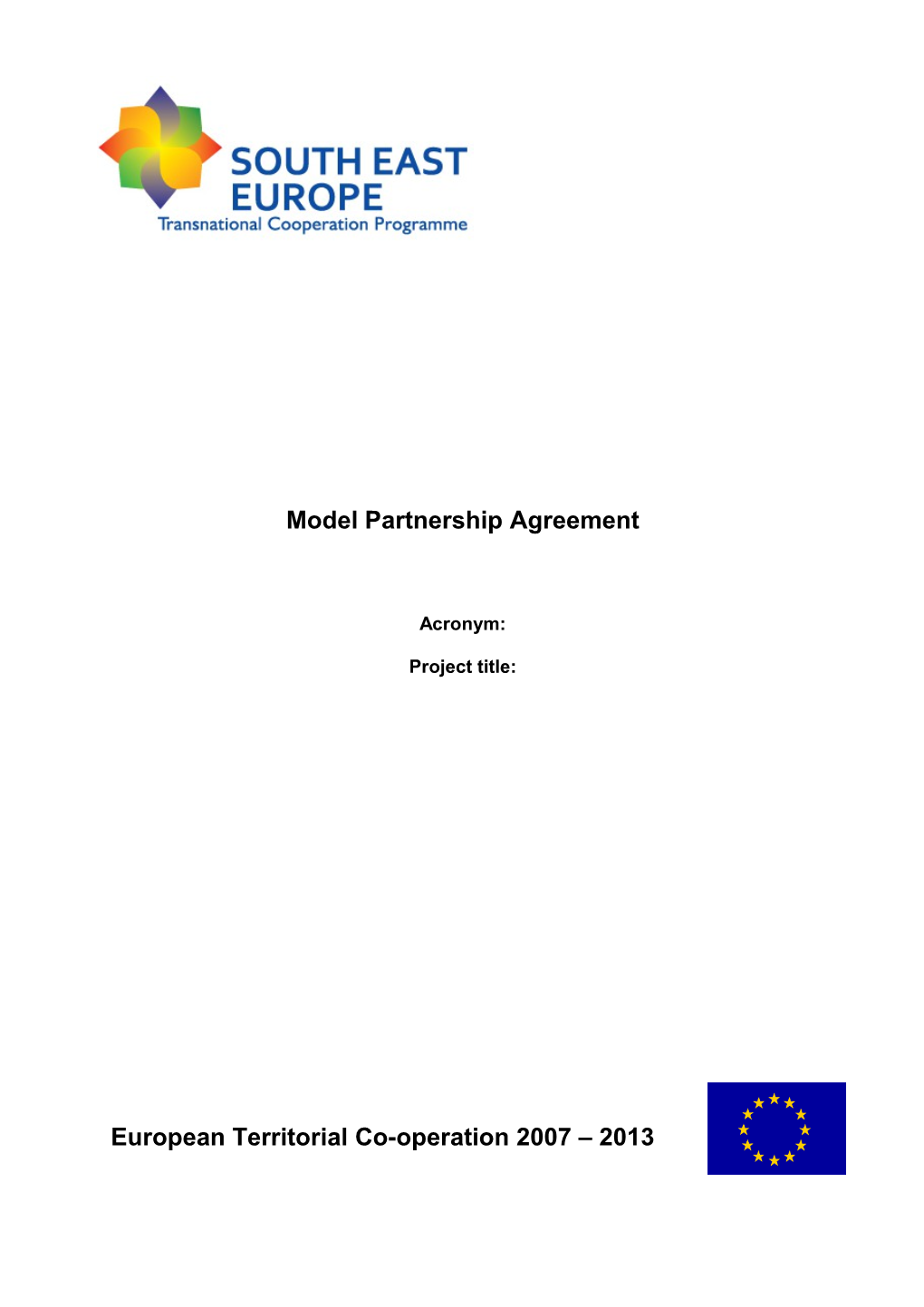 Model Partnership Agreement