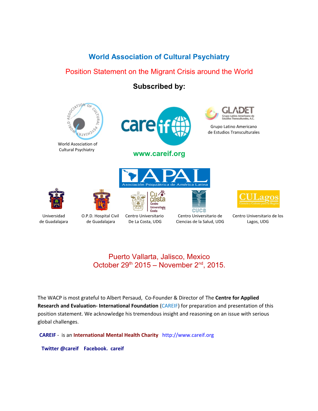 World Association of Cultural Psychiatry