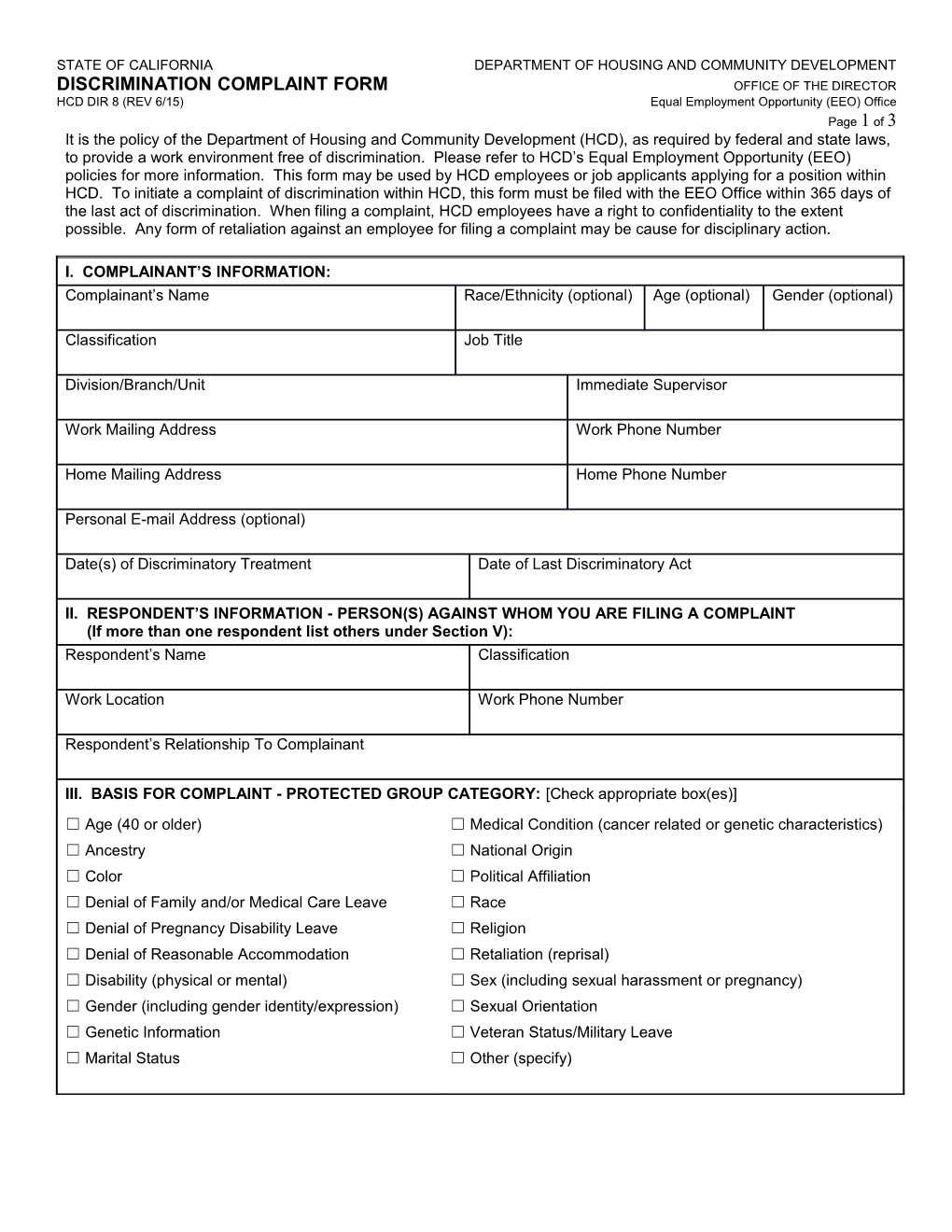 SECTION A: to BE COMPLETED by EMPLOYEE and SUPERVISOR (Please Print)