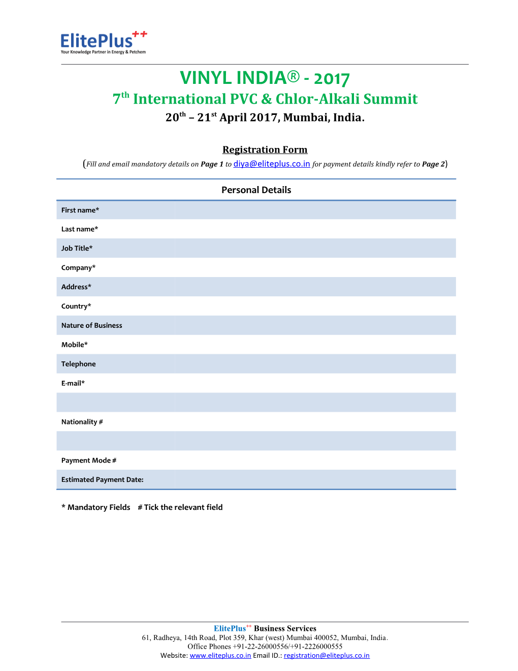7Thinternational PVC &Chlor-Alkali Summit