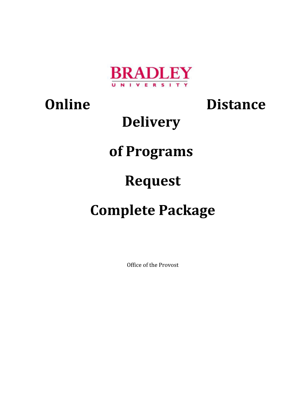 Online Distance Delivery