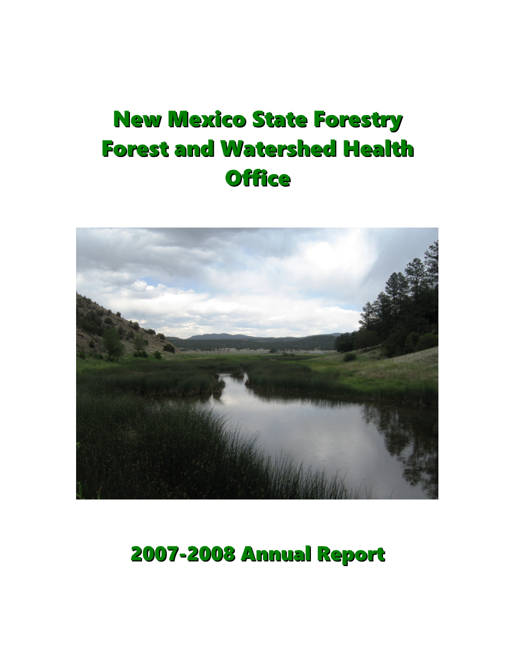 Forest and Watershed Health Office