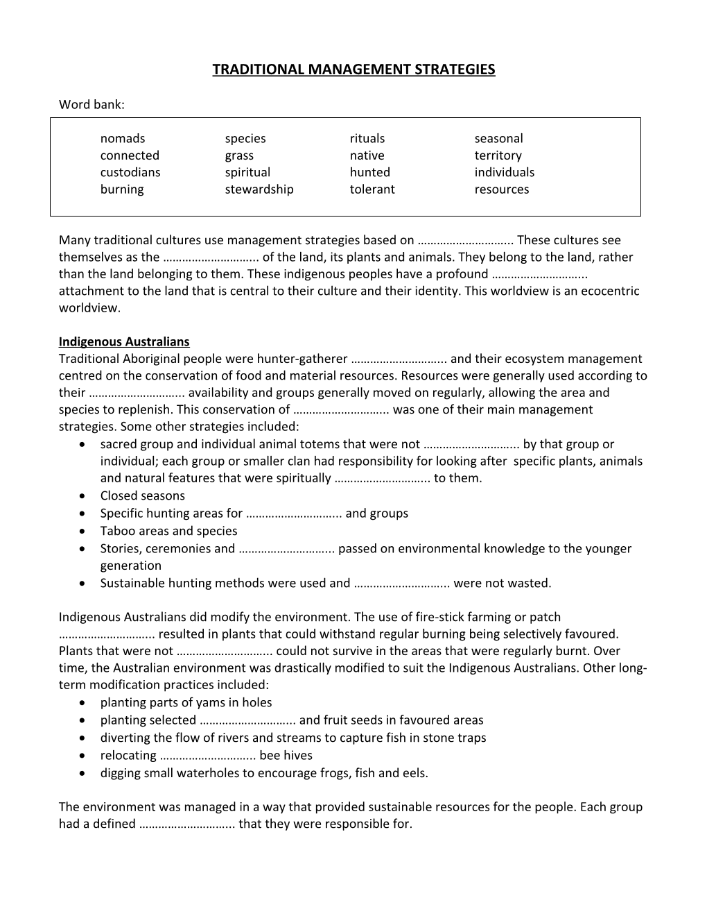 Evaluation of Traditional and Contemporary