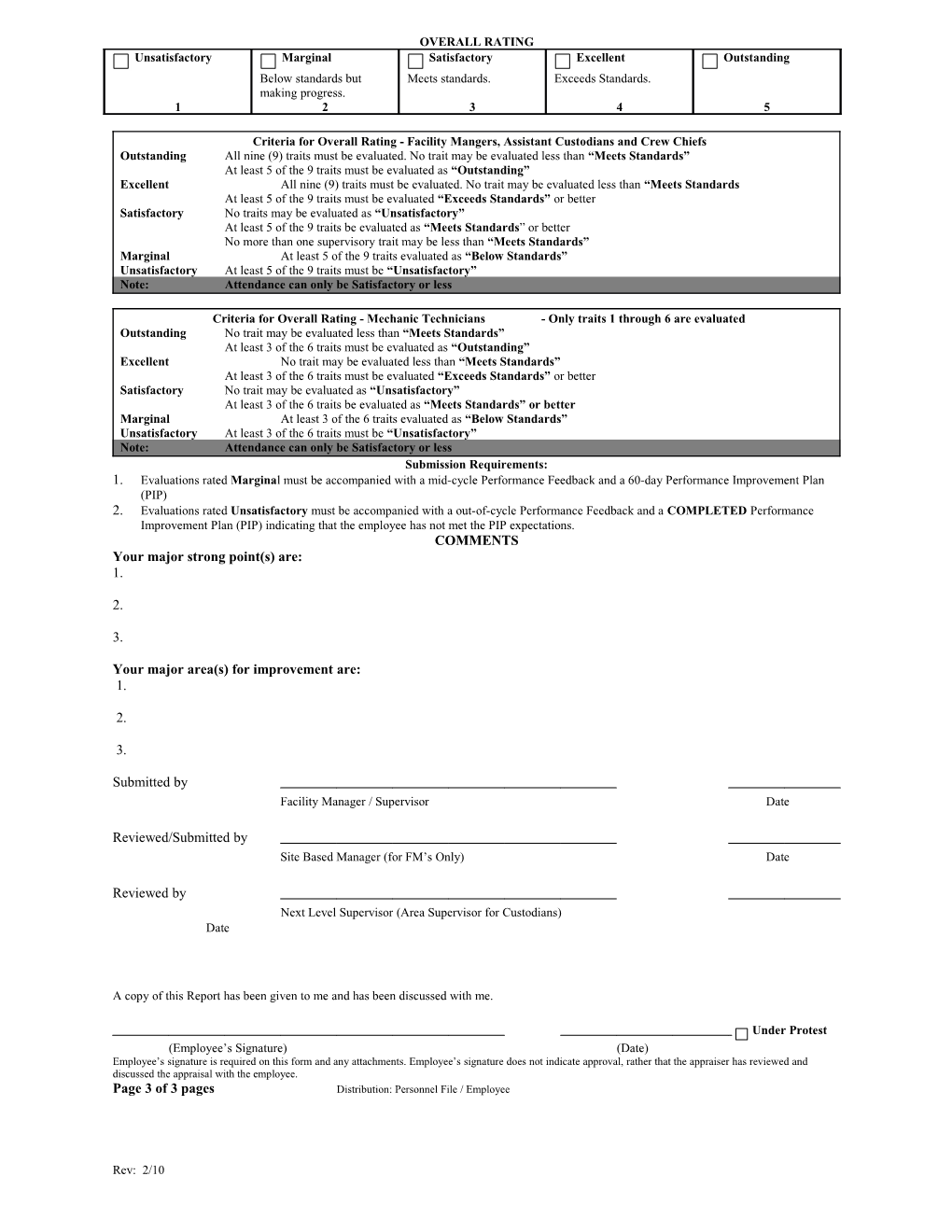Employee Periodic Evaluation Form