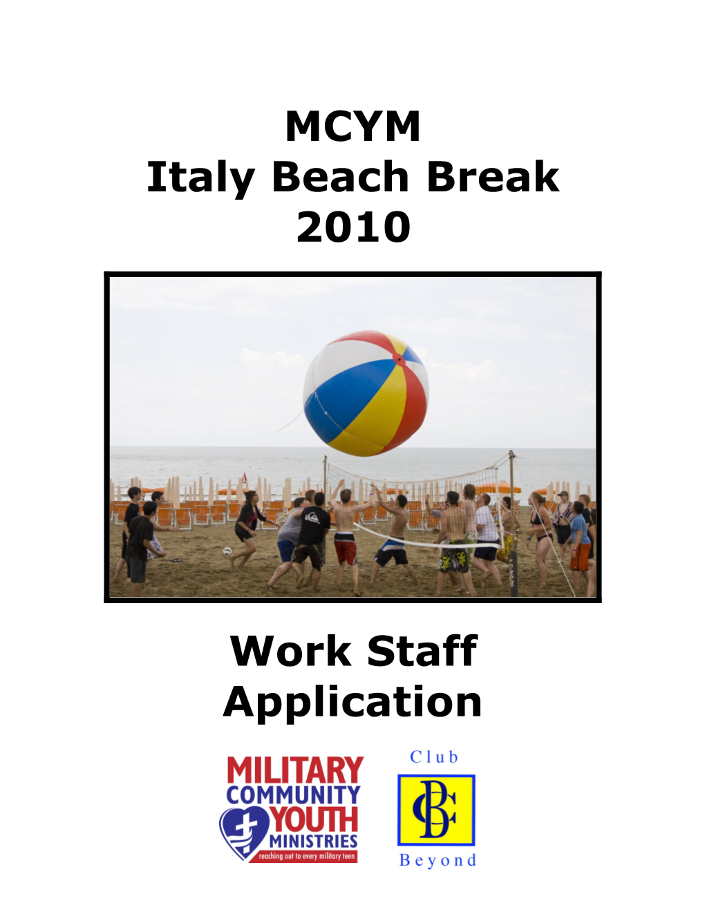 MCYM Italy Beach Break 2005