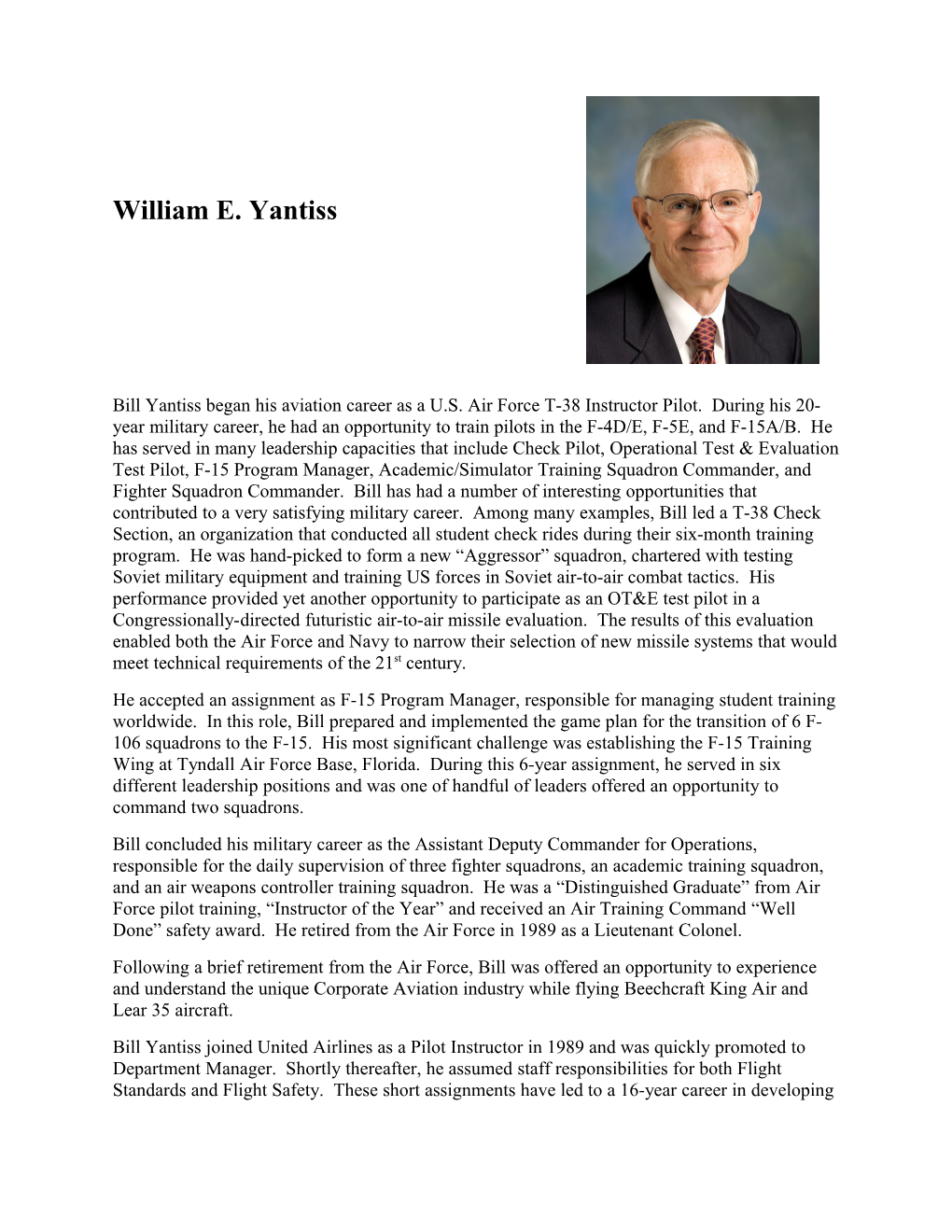William E. Yantiss