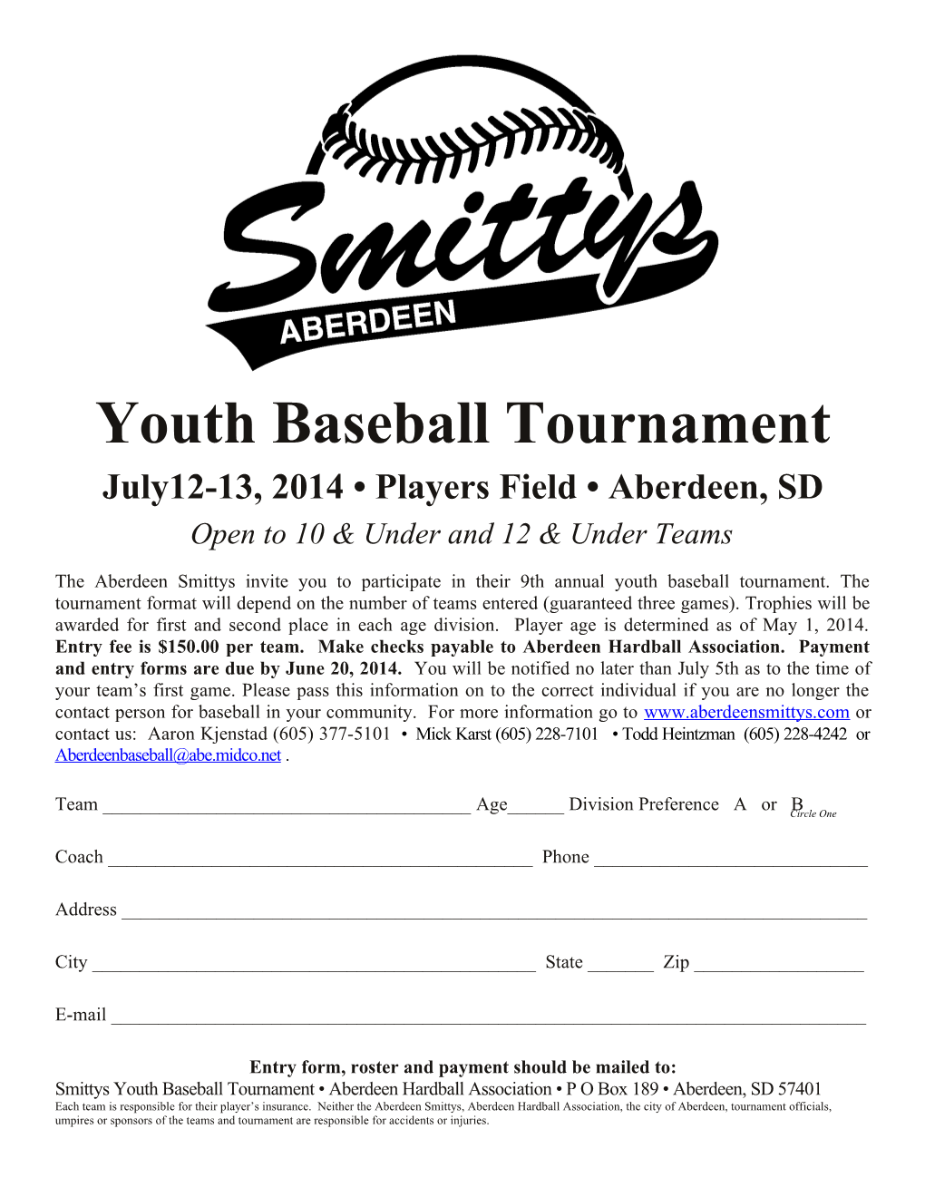 Youth Baseball Tournament