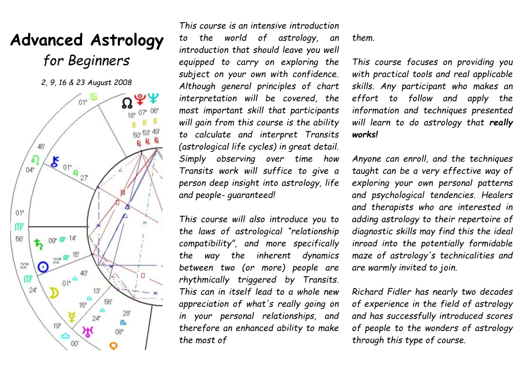 Advanced Astrology