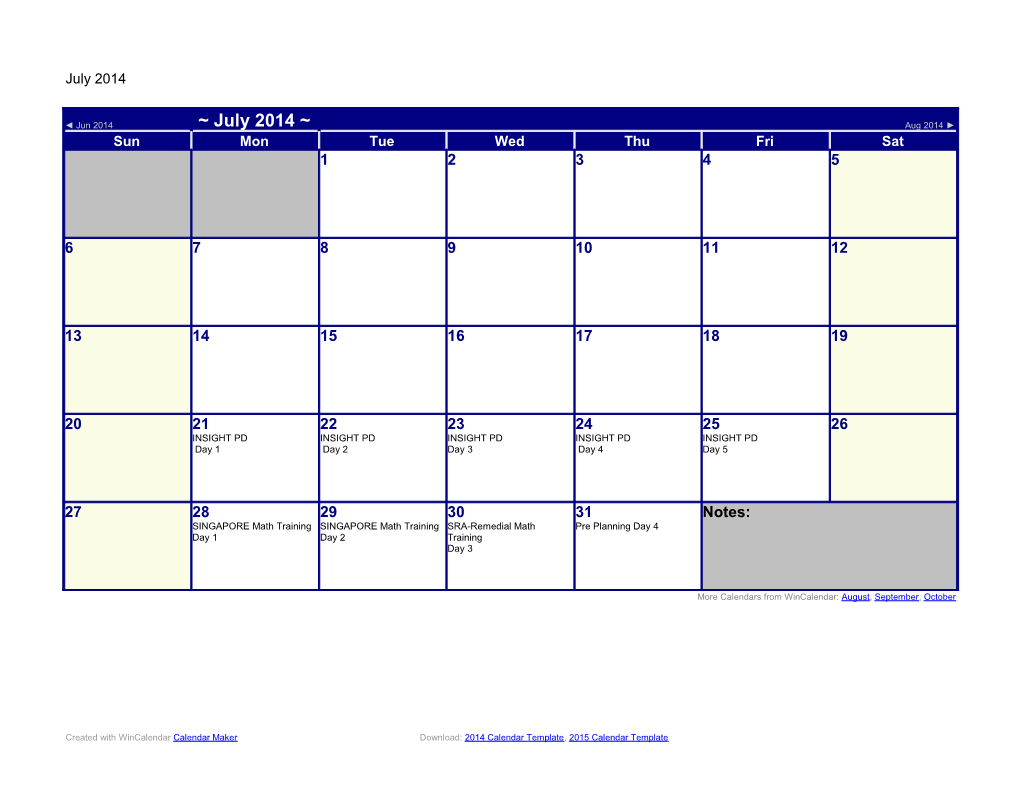 More Calendars from Wincalendar: August, September, October