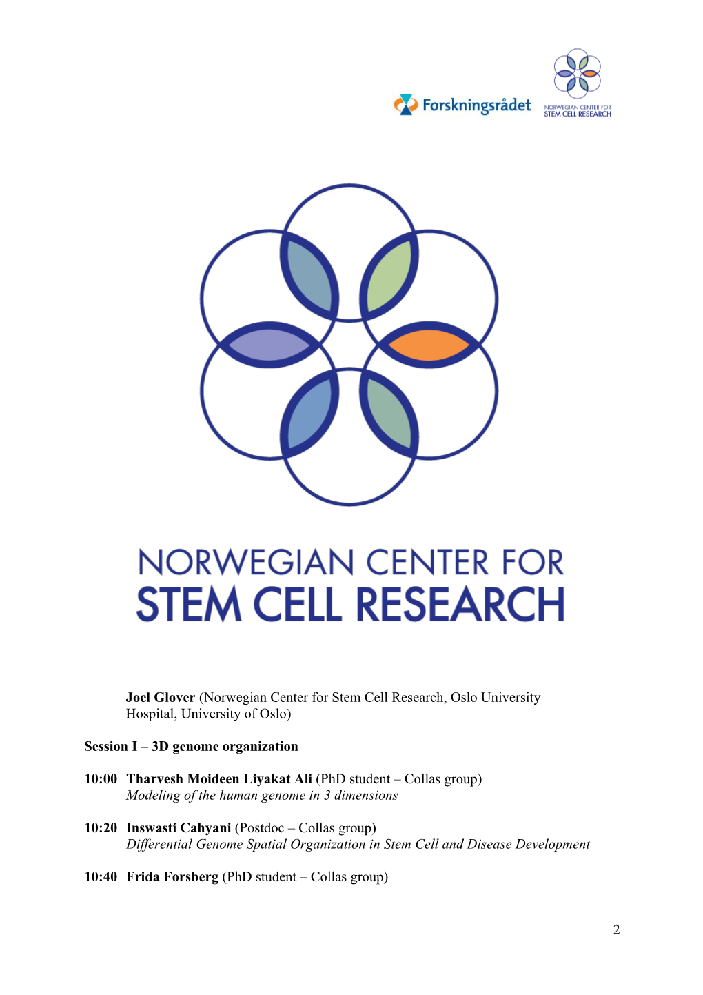 14Th Annual Norwegian Stem Cell Network Conference