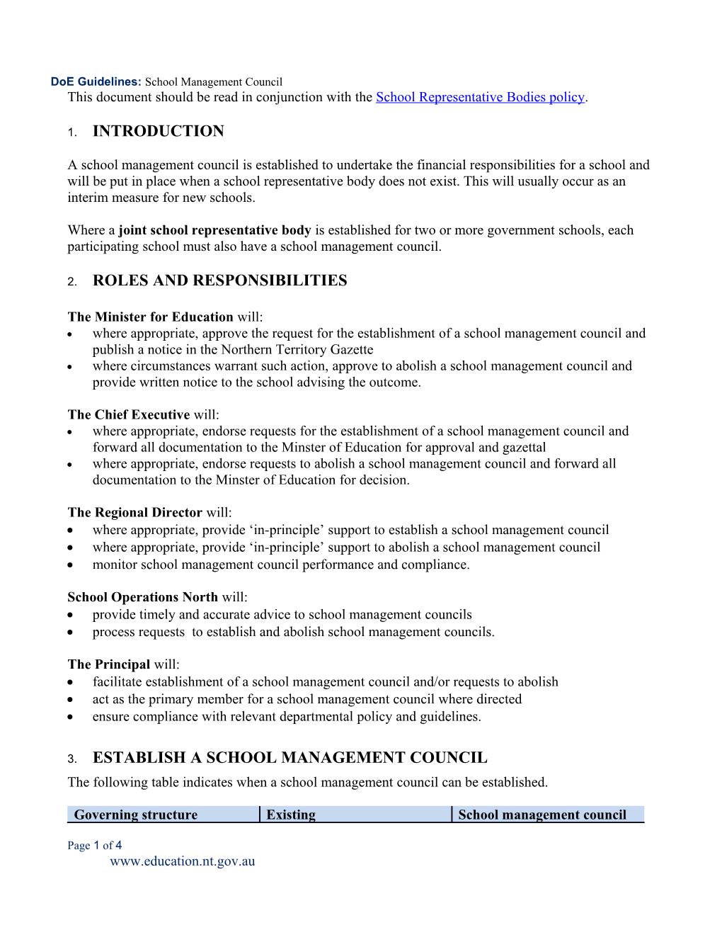 School Management Council Guidelines