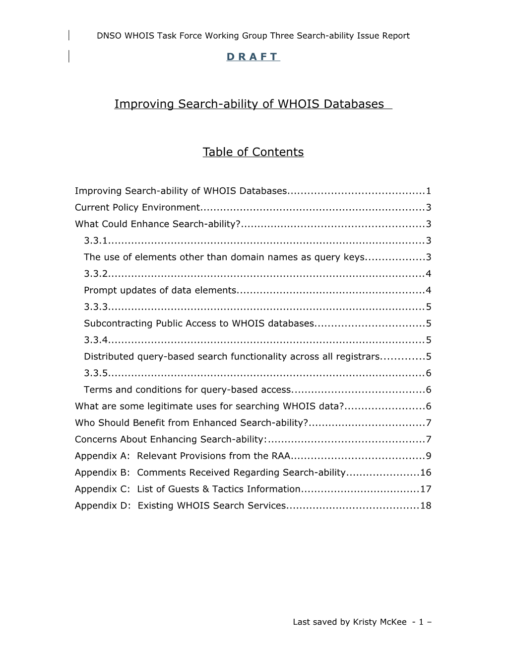 Improved Search-Ability of WHOIS Databases