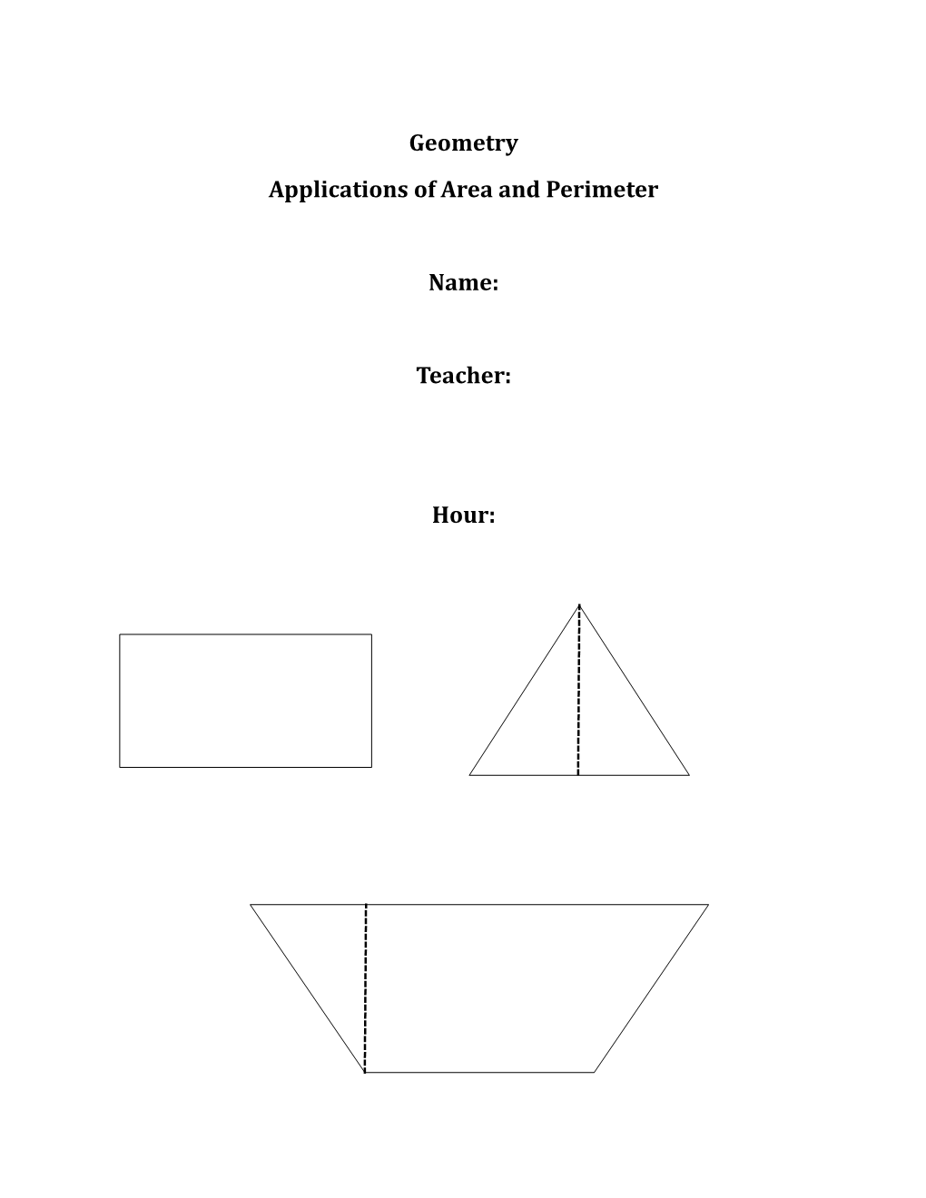 Applications of Area and Perimeter