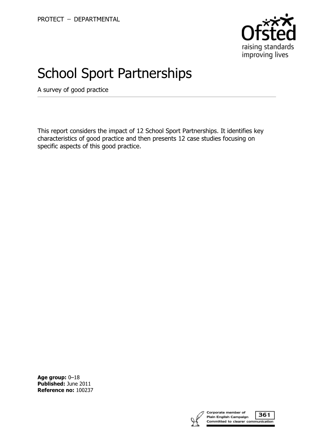 School Sport Partnerships