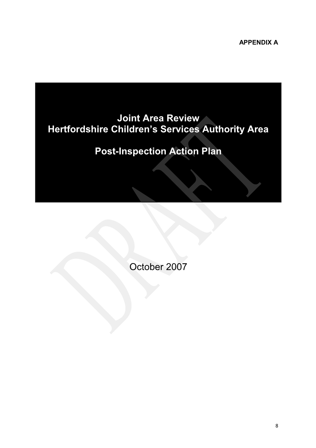 1.1The Joint Area Review Describes the Outcomes Achieved by Children and Young People Growing