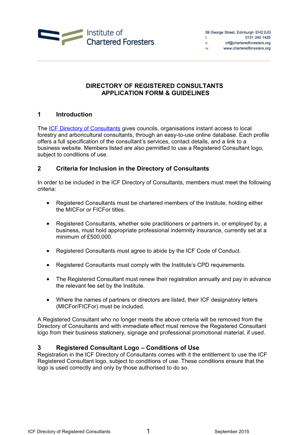 Directory of Registered Consultants