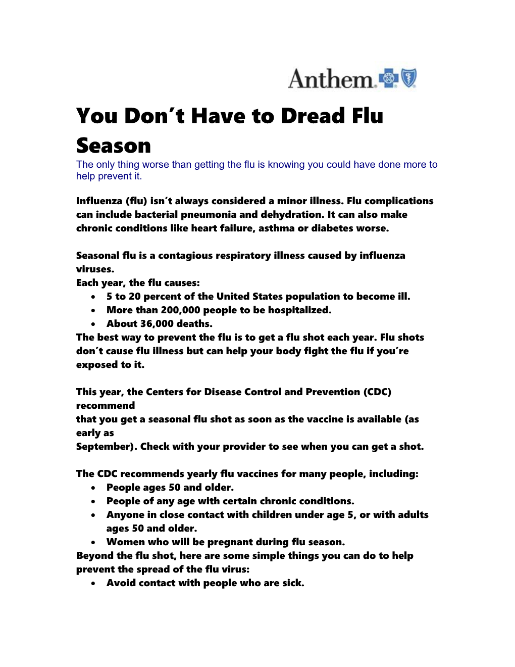 You Don T Have to Dread Flu Season