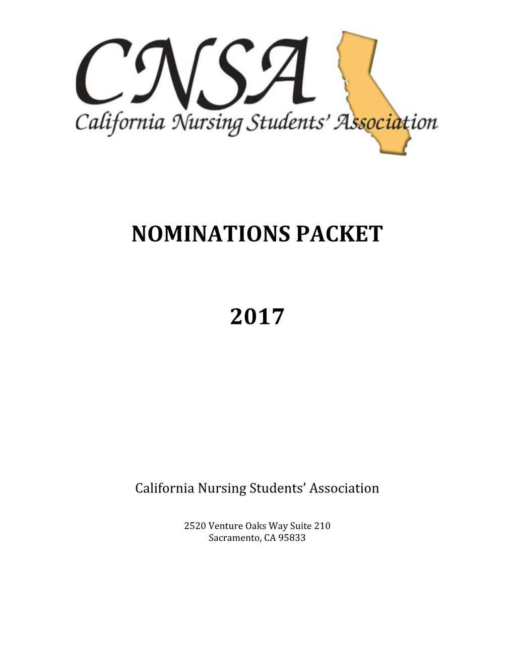 Nominations Packet