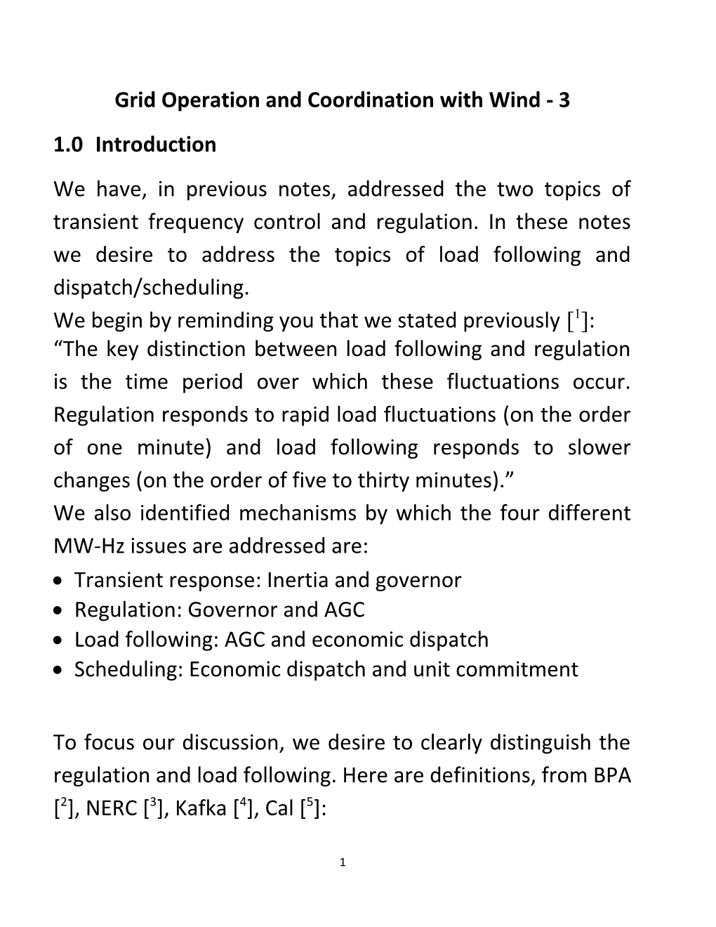 Grid Operation and Coordination with Wind - 3