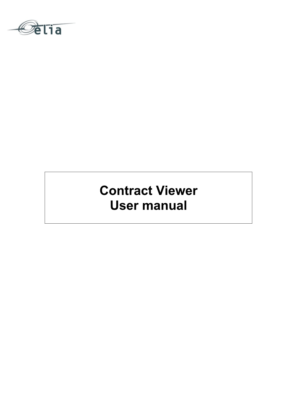 User Manual Contract Viewer EN