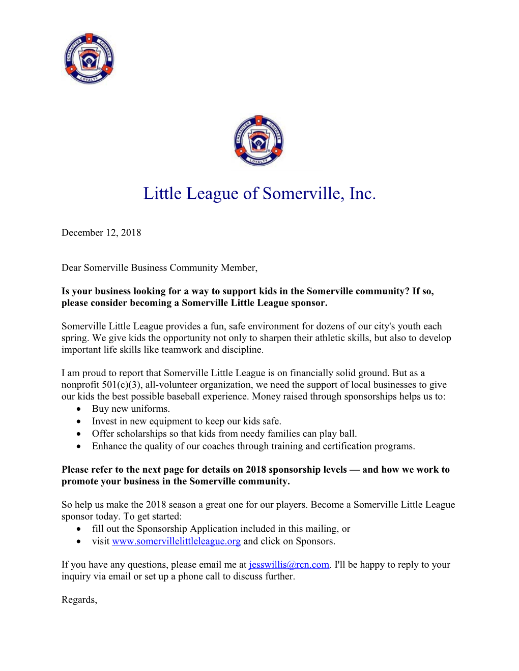Little League of Somerville, Inc