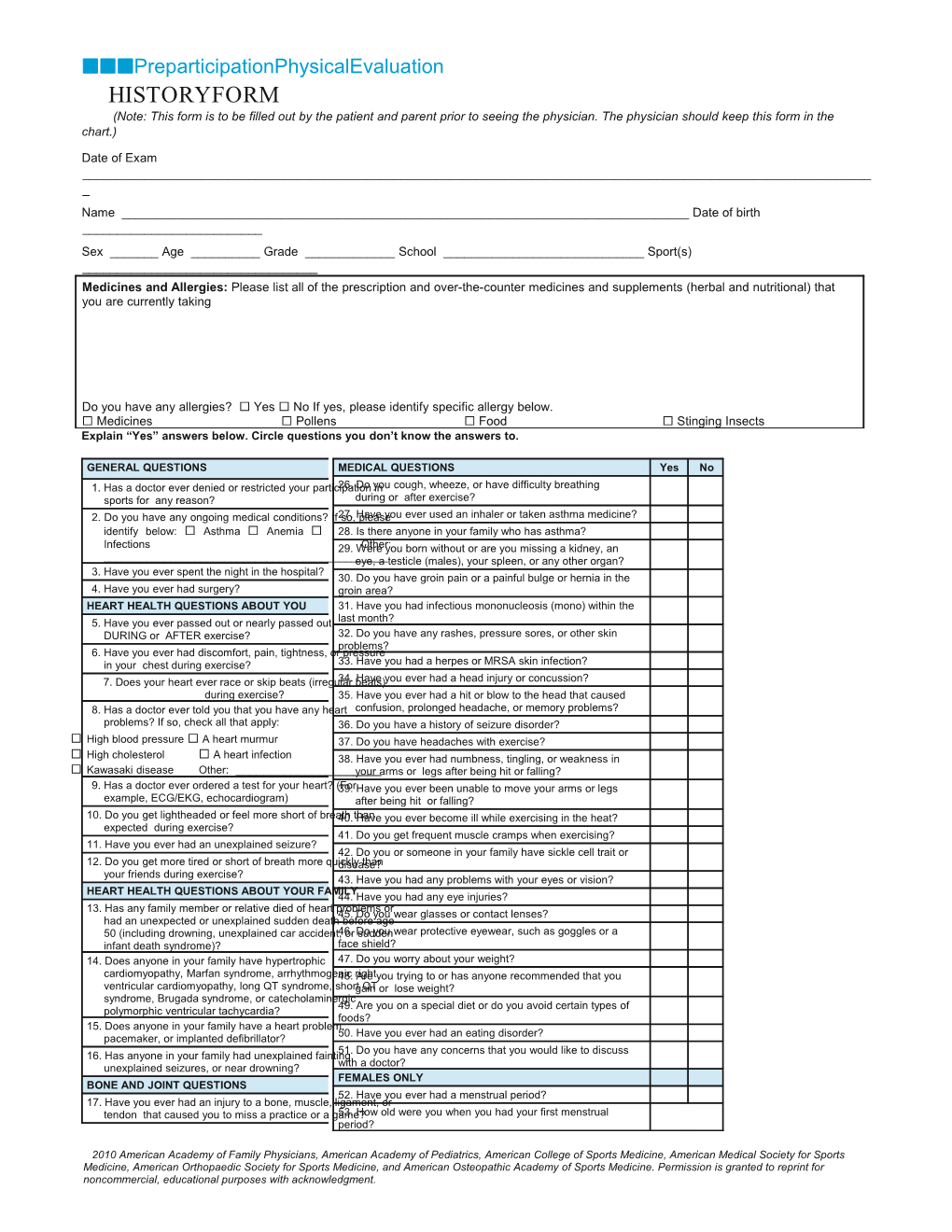 All PPE Forms