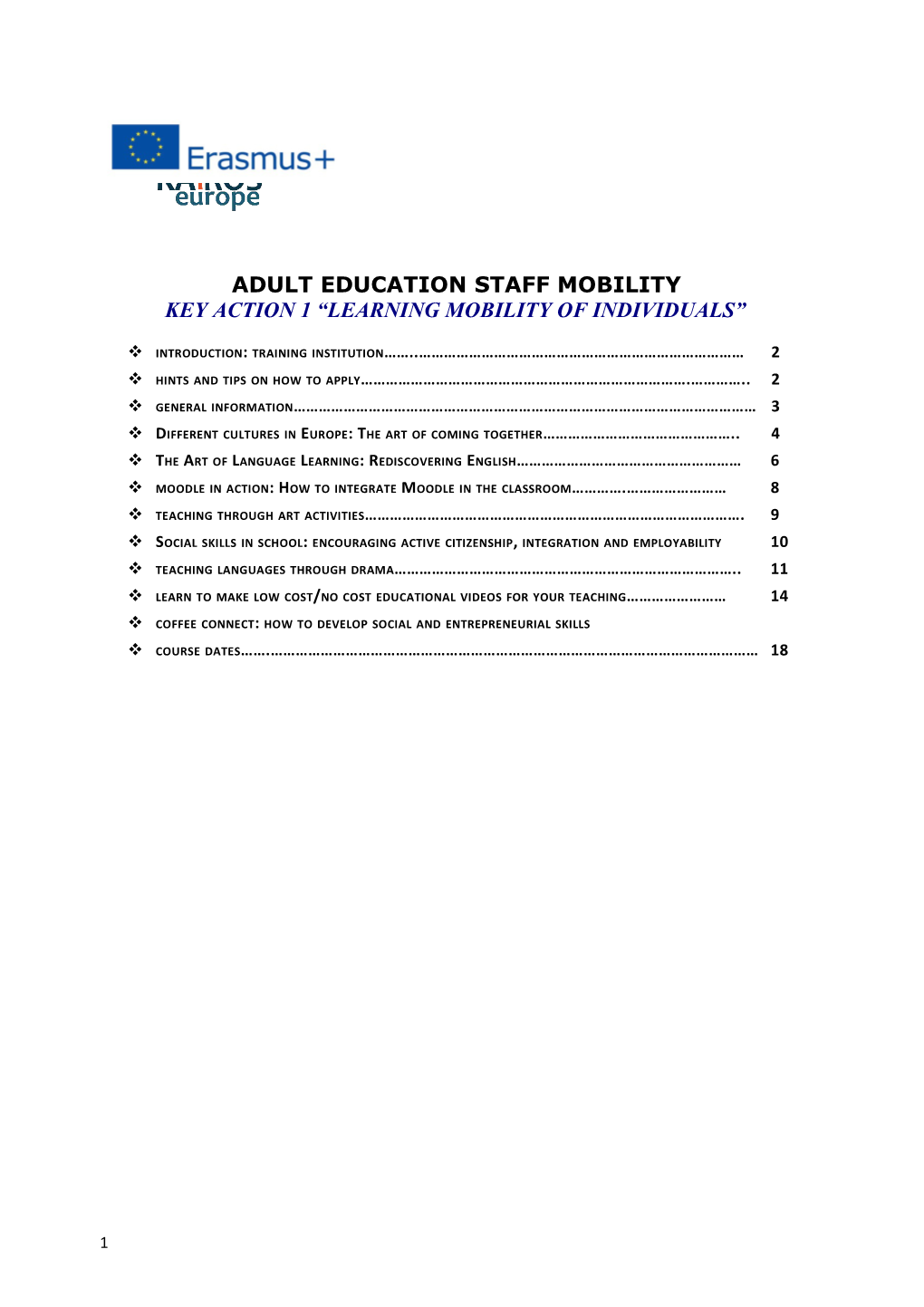 Adult Education Staff Mobility