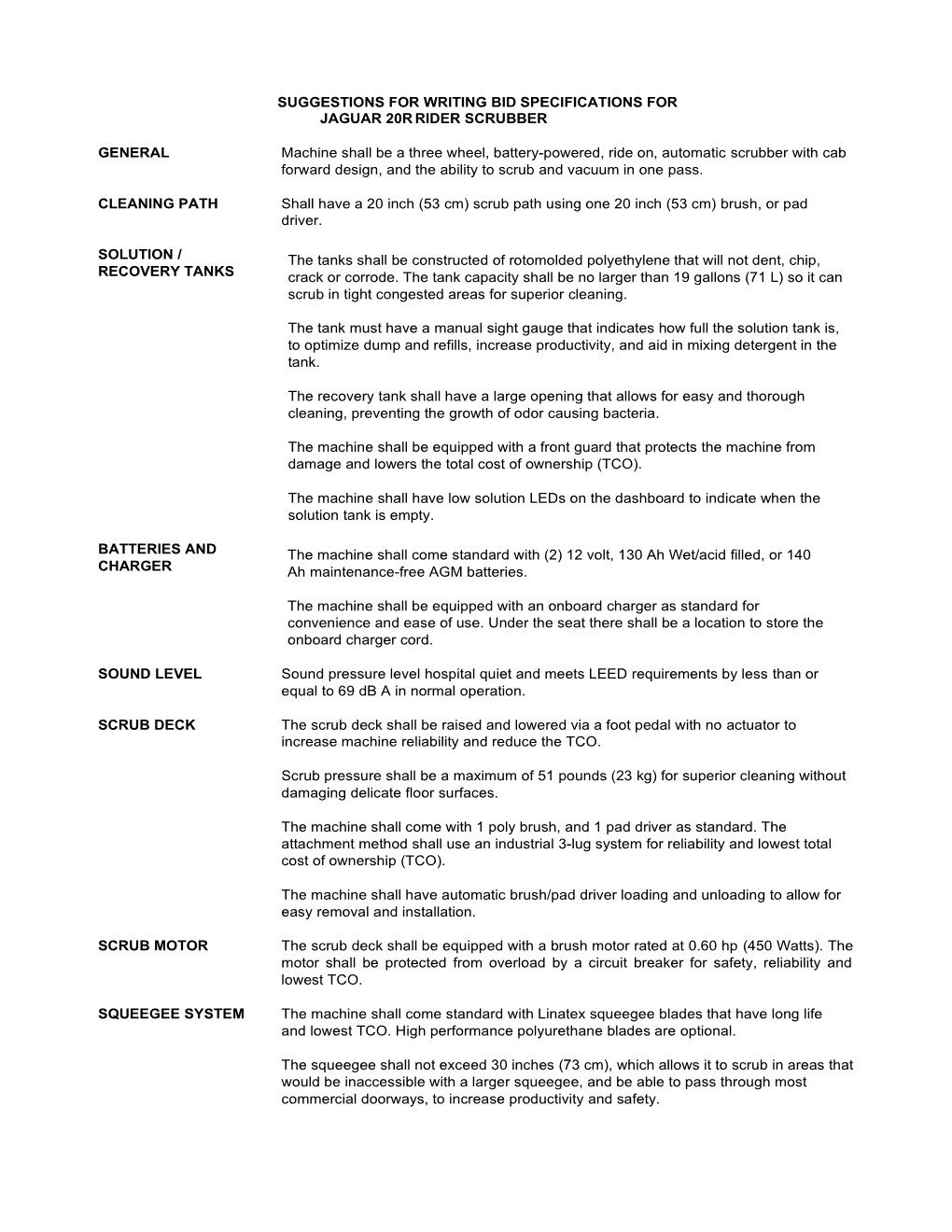 Viper AS530R Bid Specs (R2)