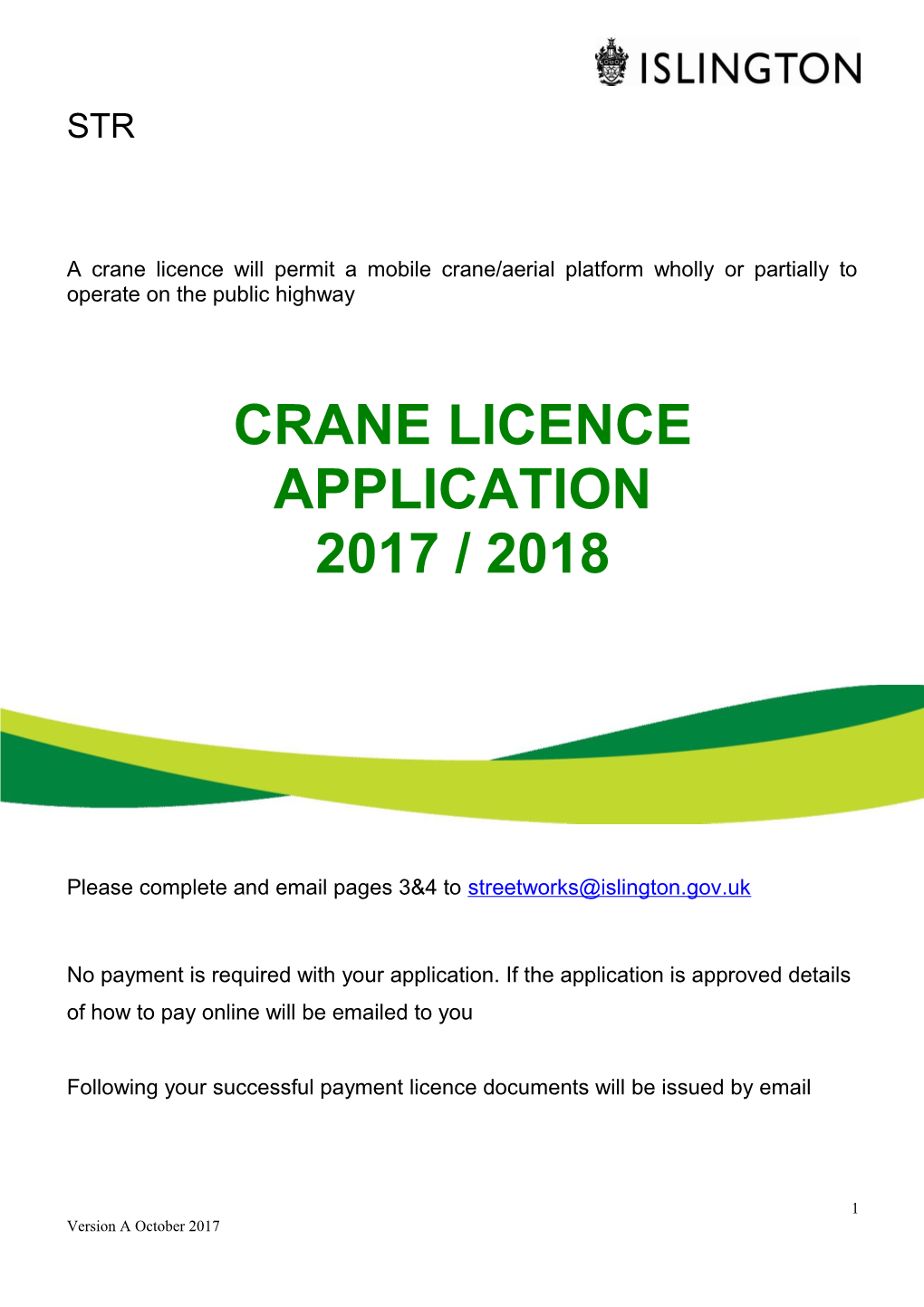 2017 Crane Licence Application Ver a Oct 17