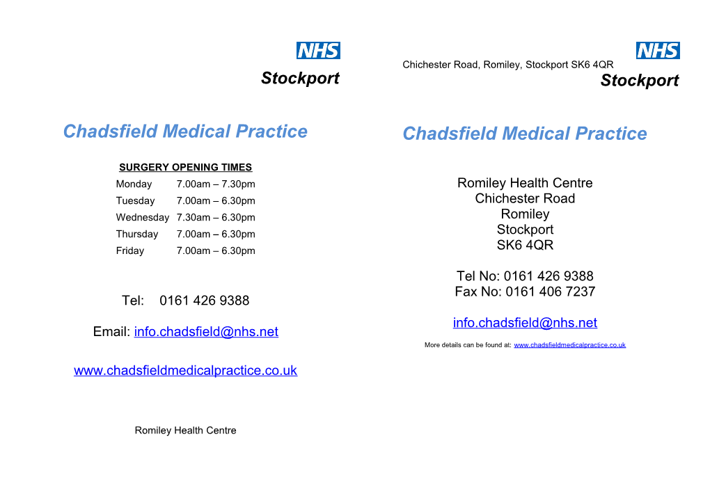 Chadsfield Medical Practice