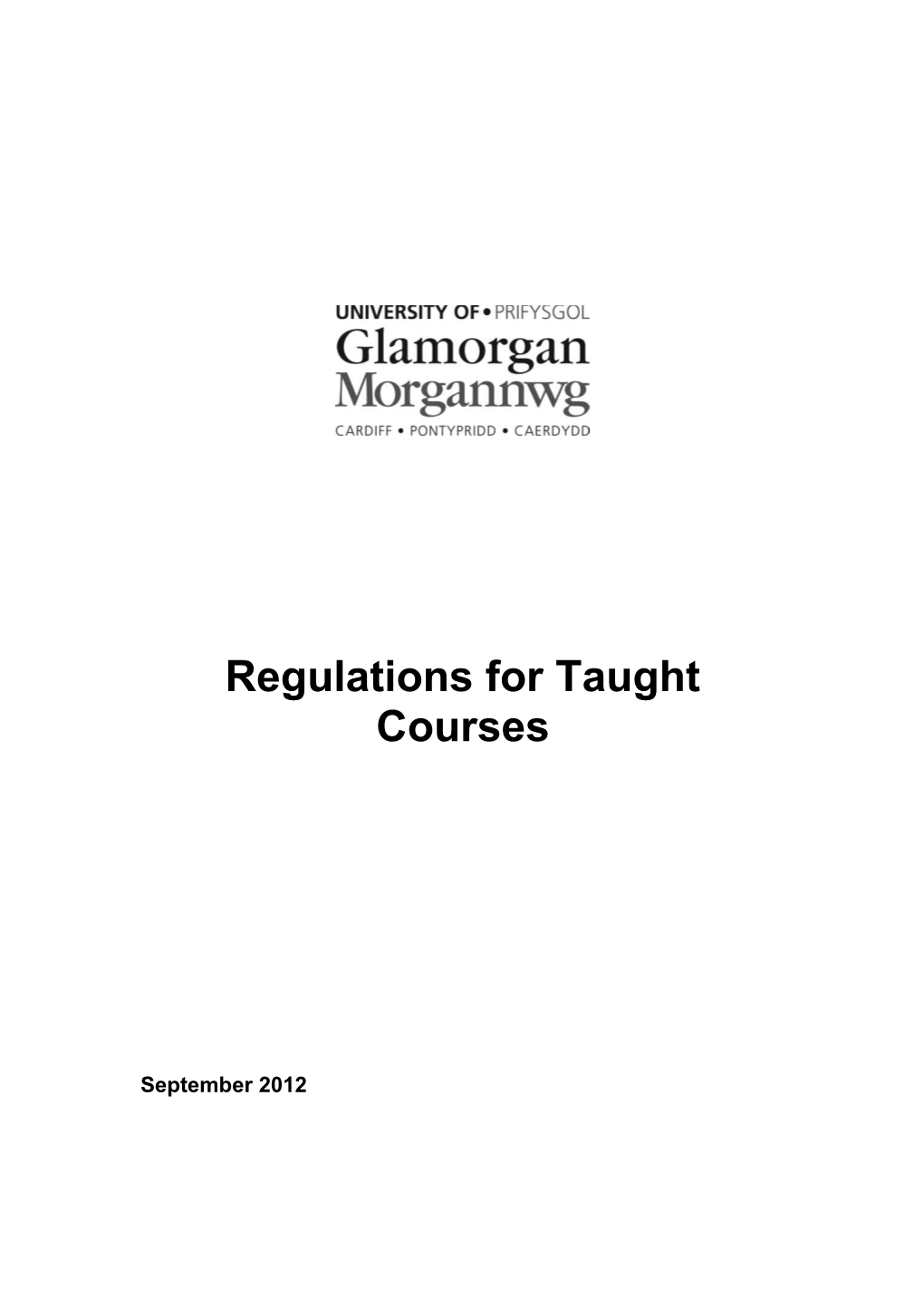 Regulations for Taught Courses