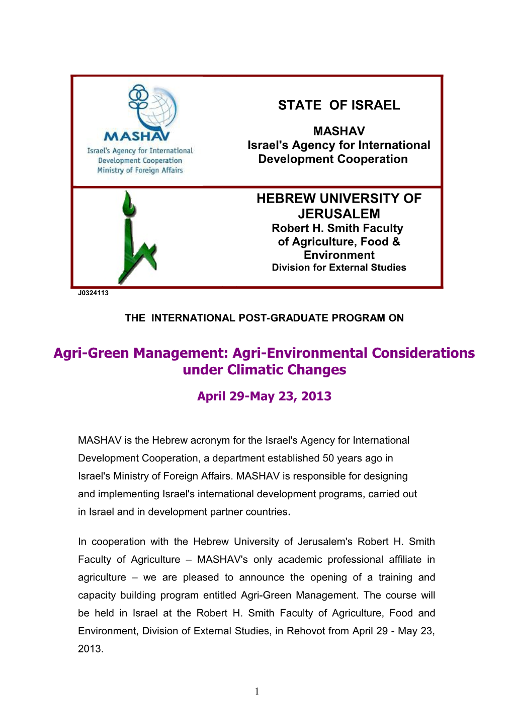 Agri-Green Management: Agri-Environmental Considerations Under Climatic Changes