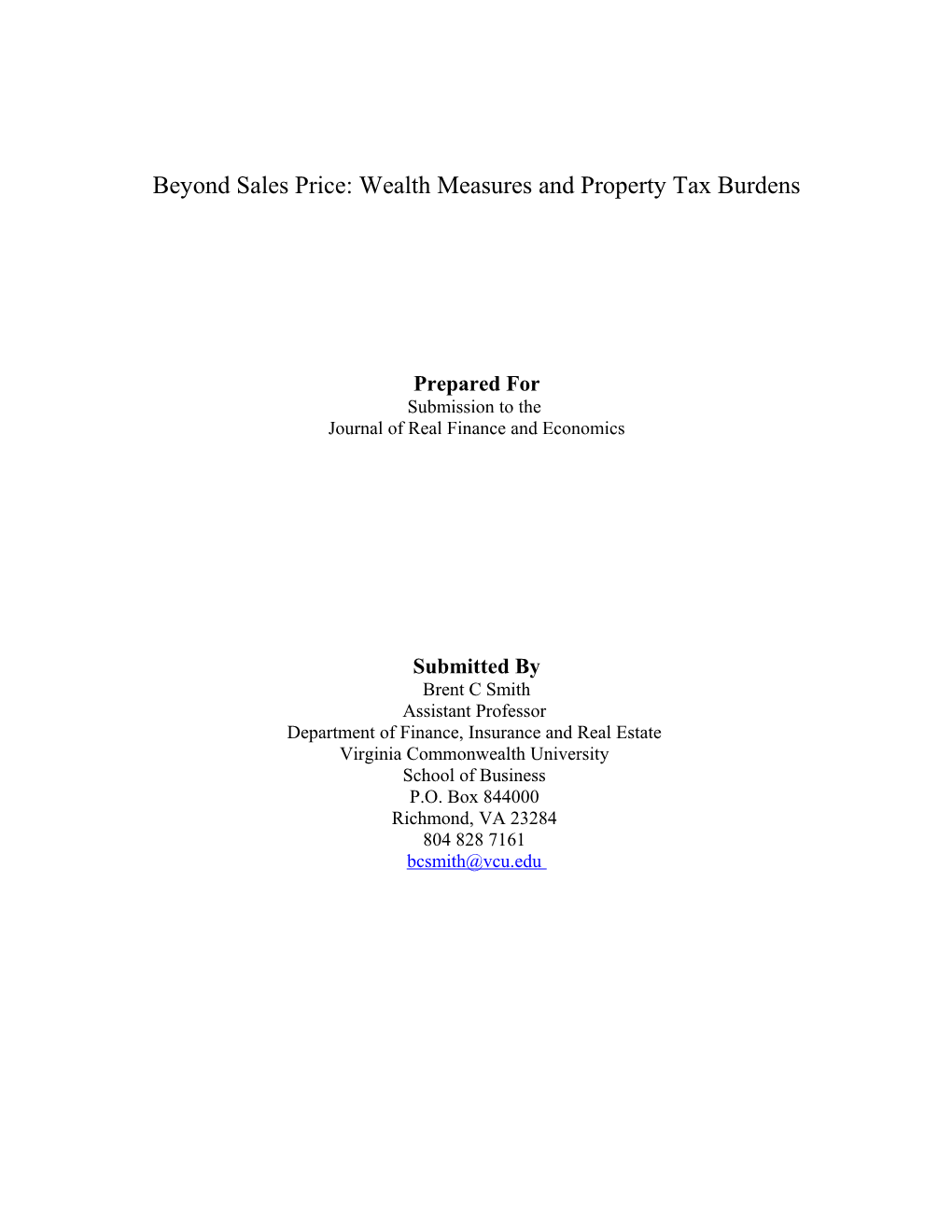 Exploring the Elements of Vertical Inequity: the Case of a Non-Market Value Assessment State