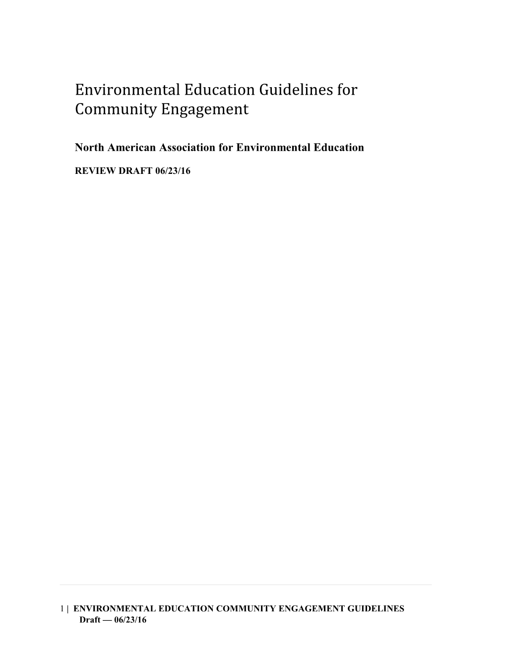 North American Association for Environmental Education