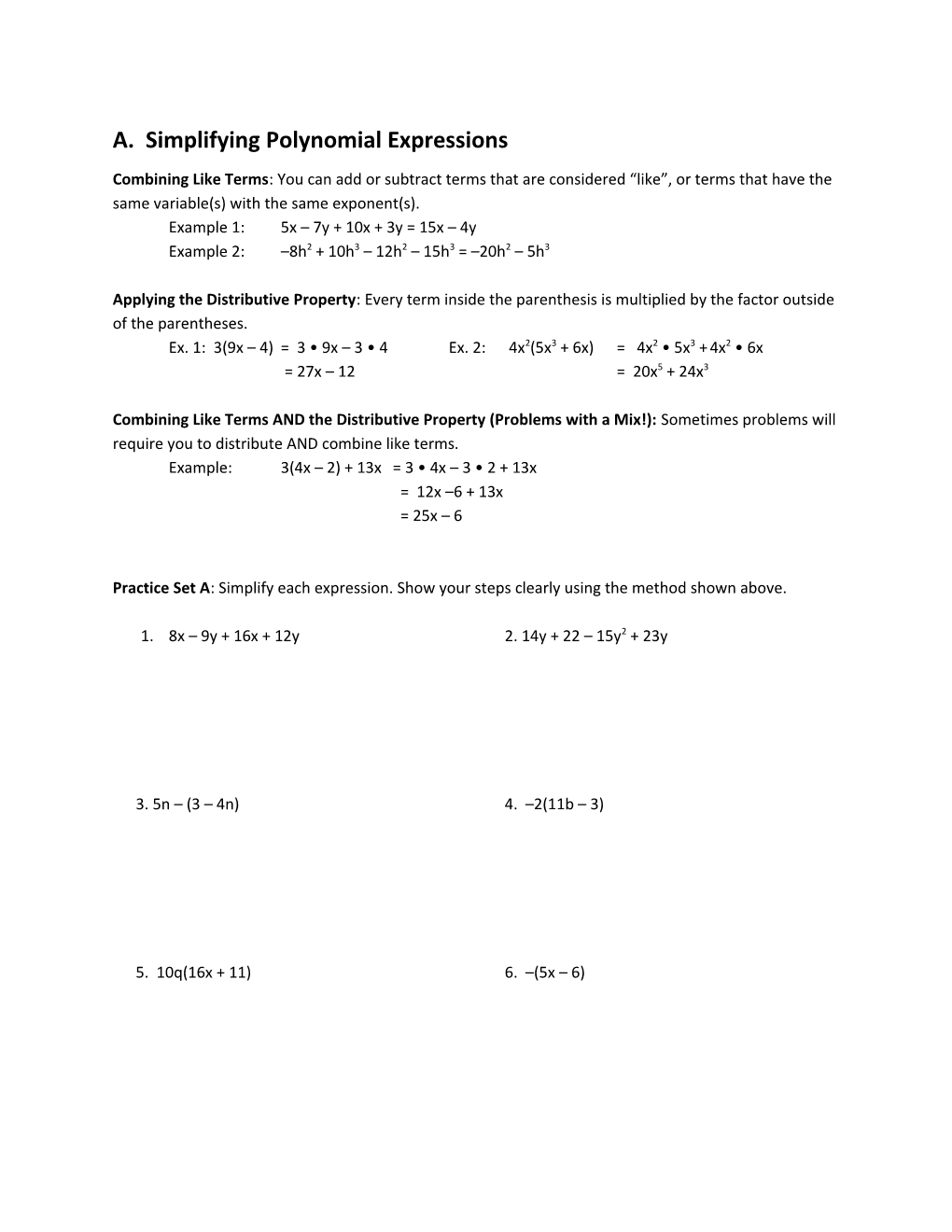 2016 2017 Summer Math Preparation for Students Who Will Take Precalculus