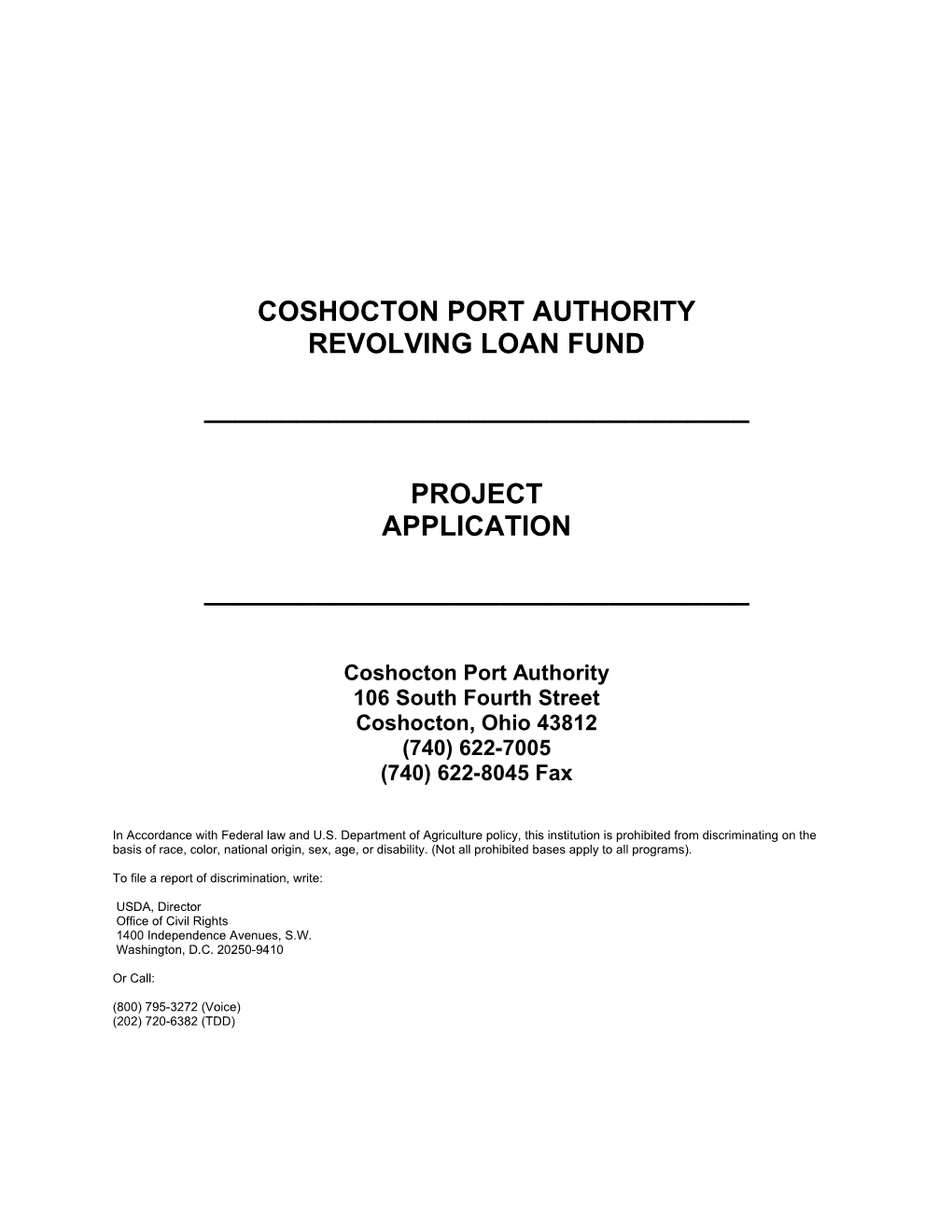 Coshoction Port Authoiryt