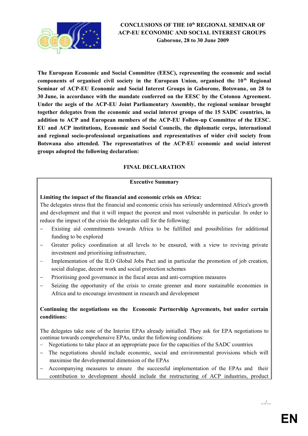 Declaration F CES5103-2009 REV DECL EN