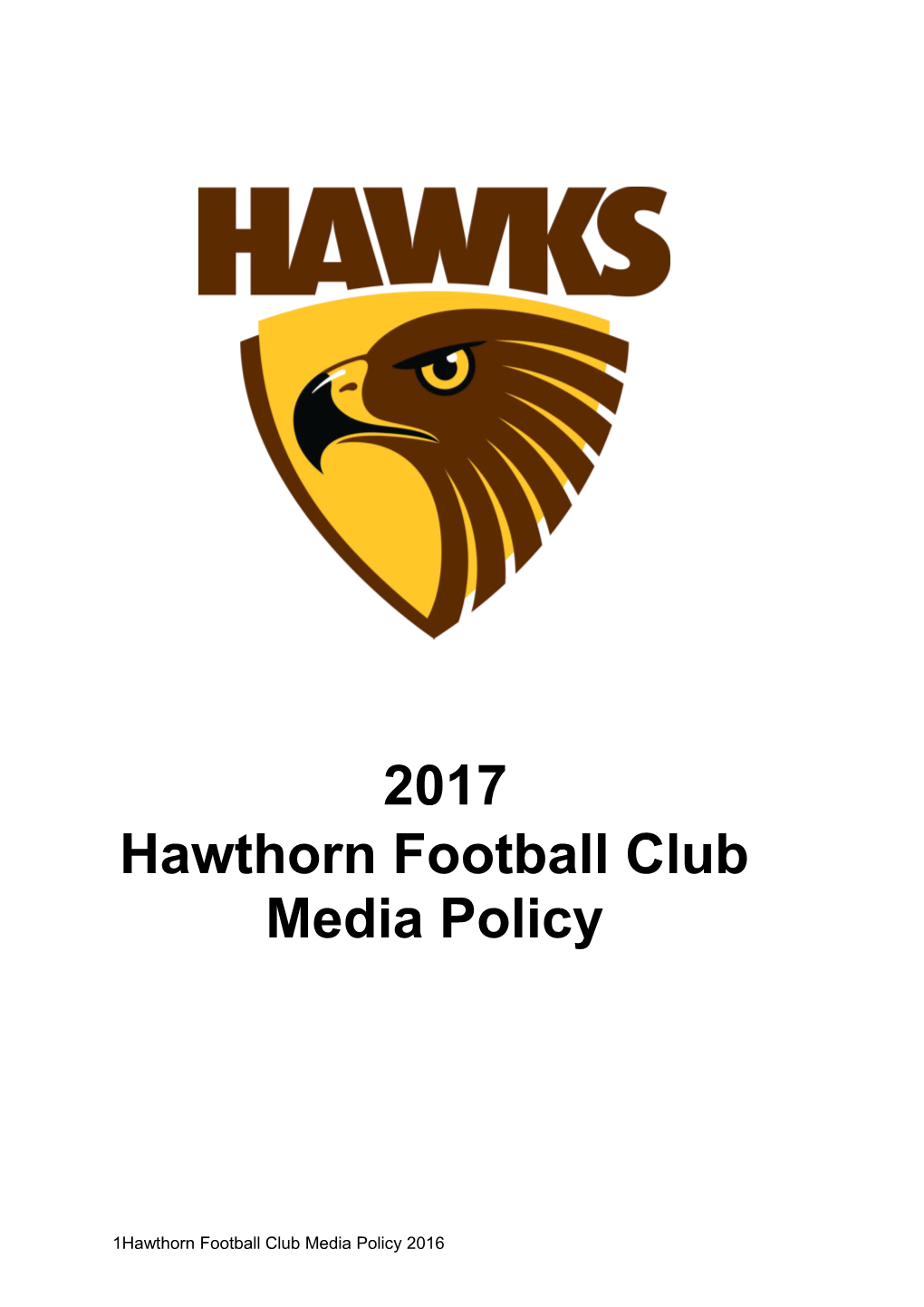 Hawthorn Football Club Media Policy