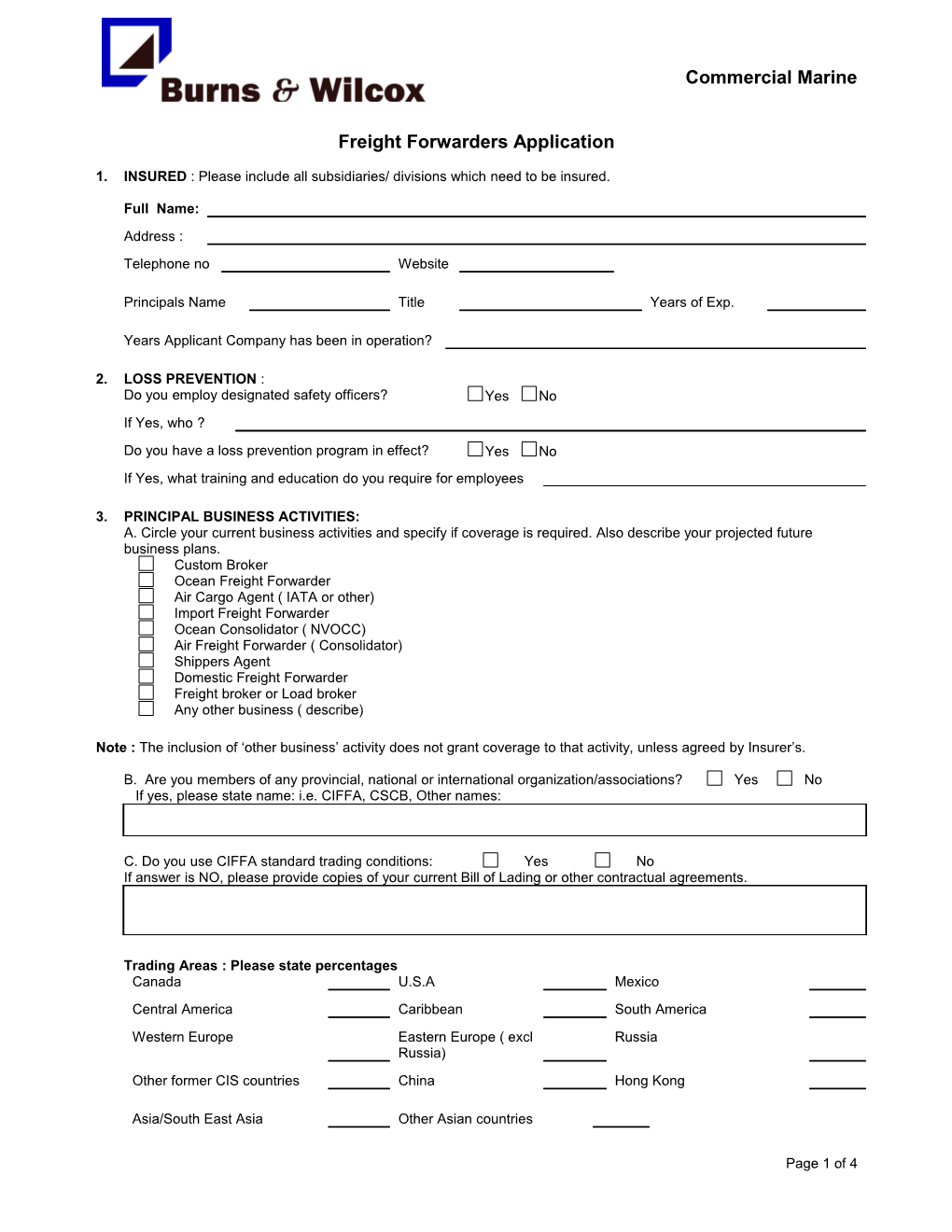 Freight Forwarders Application