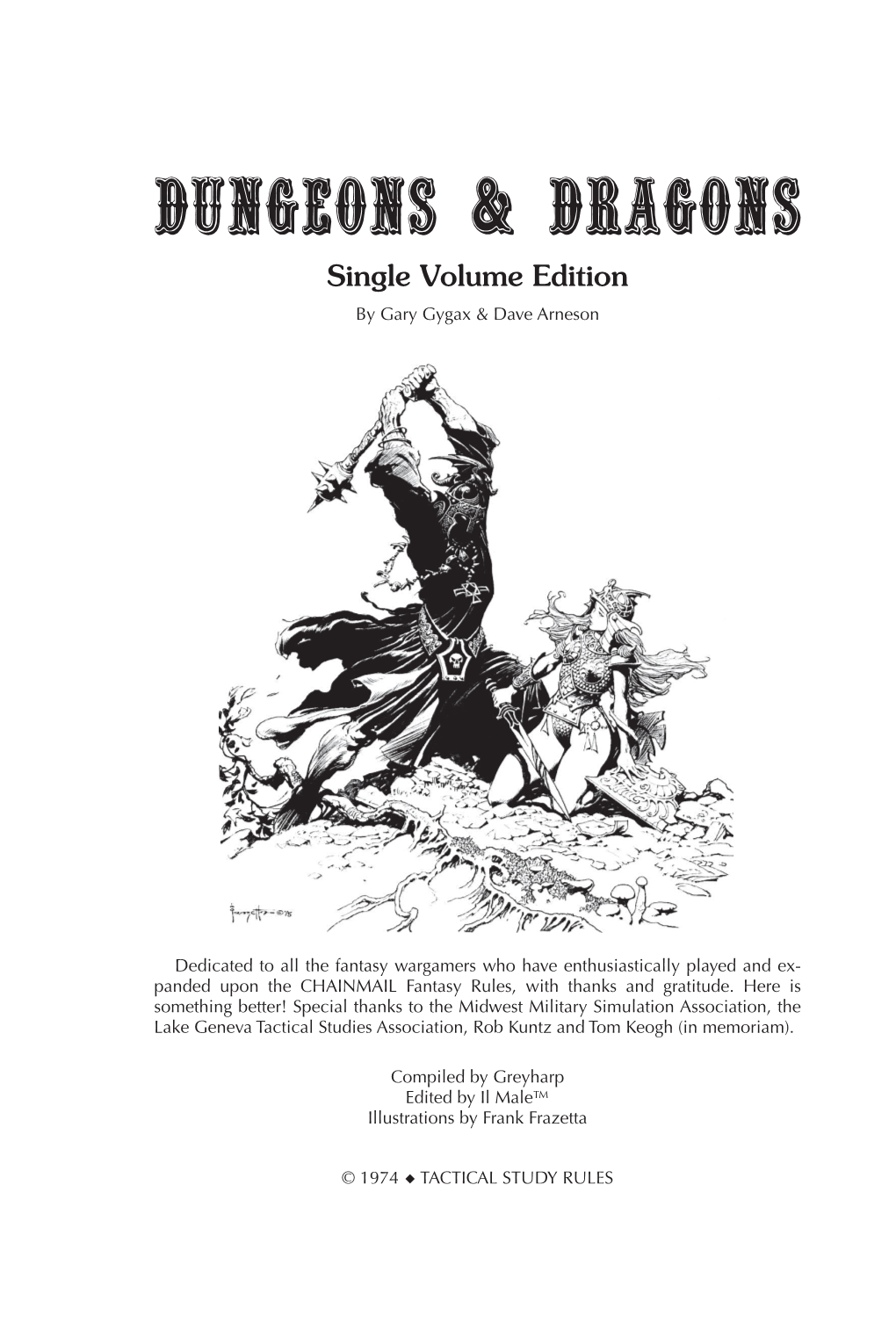 Dungeons & Dragons Single Volume Edition