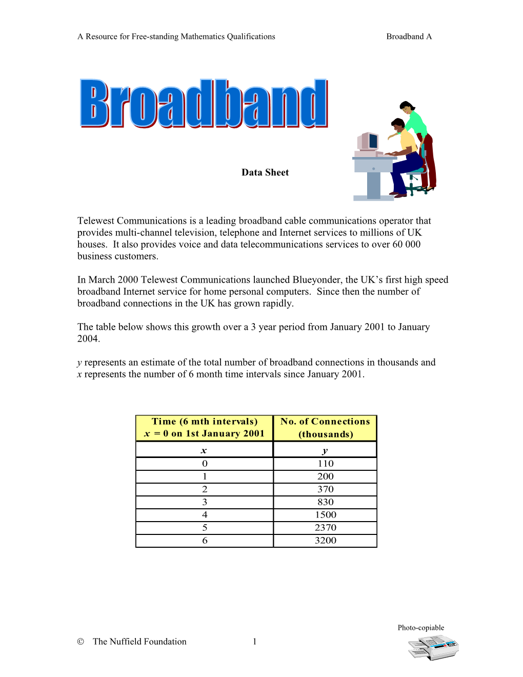 A Resource for Free-Standing Mathematics Qualificationsbroadband A