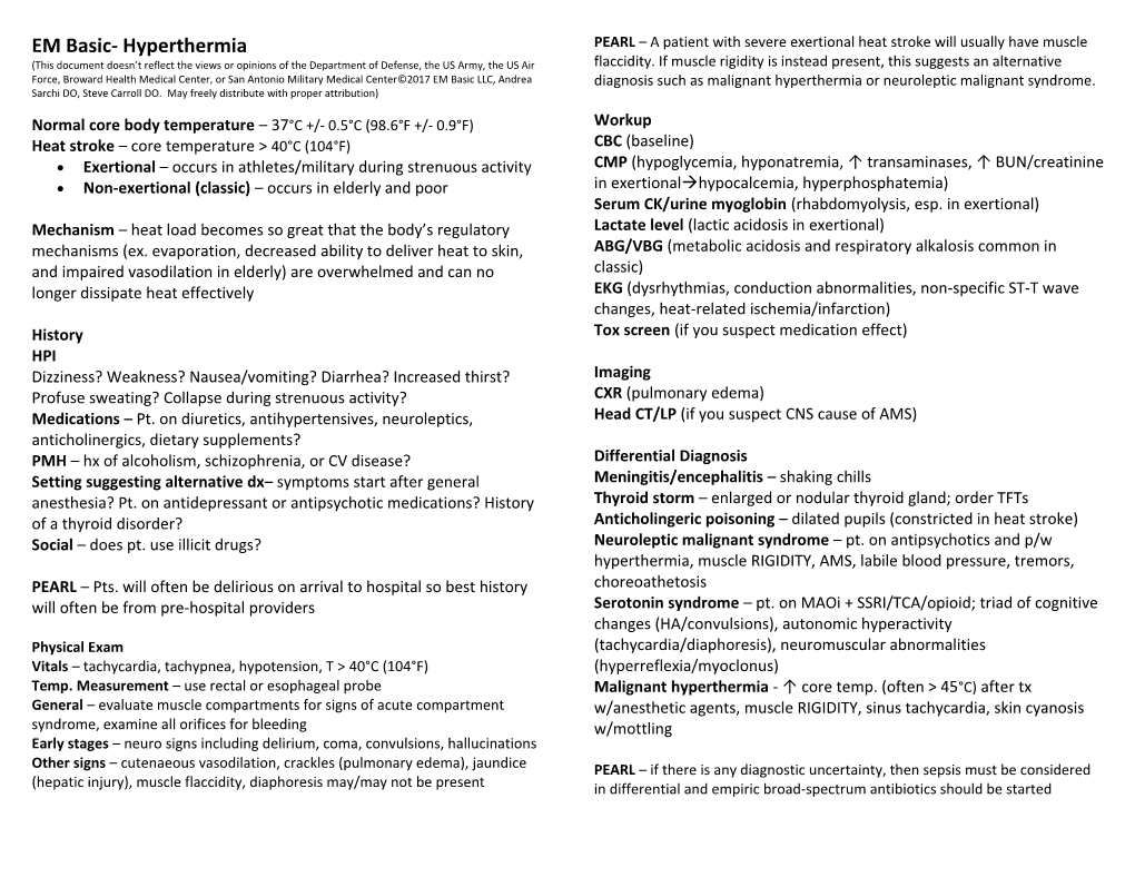 EM Basic- Hyperthermia