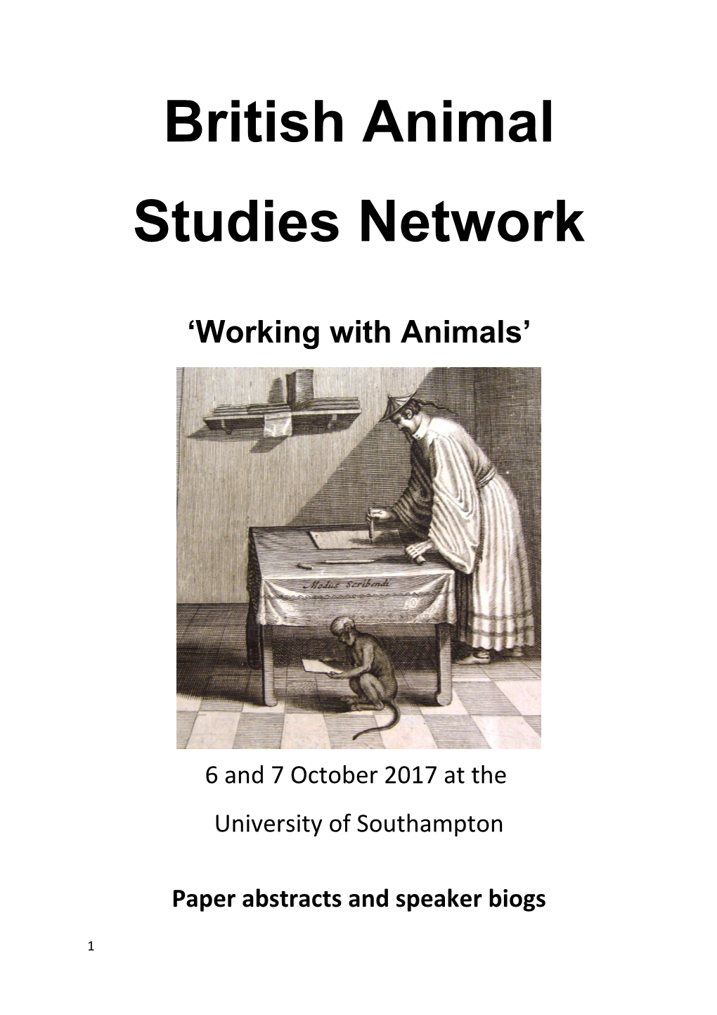 British Animal Studies Network