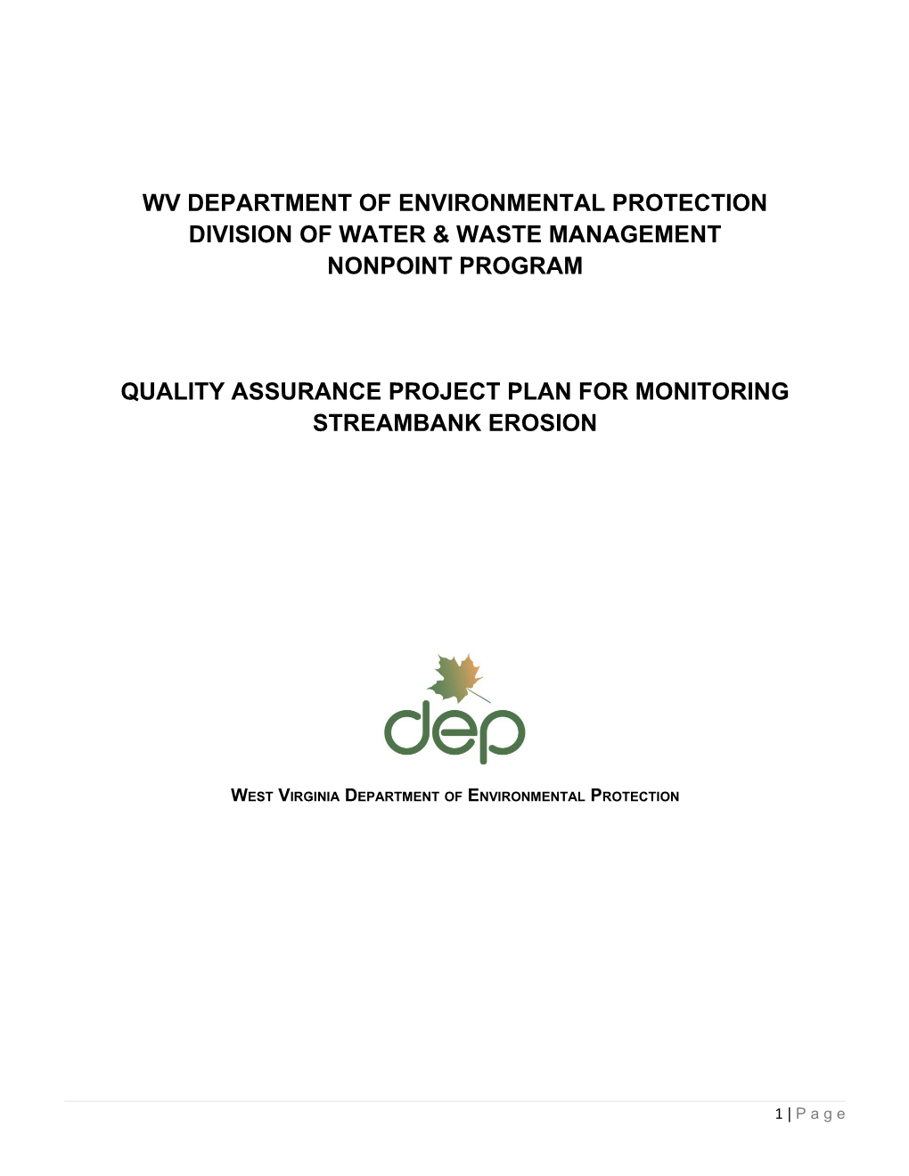 Wv Department of Environmental Protection